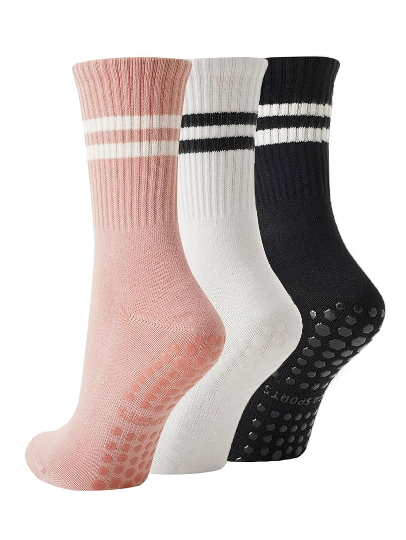 Pilates Yoga Fitness - 3 Pares de Meias de Yoga,