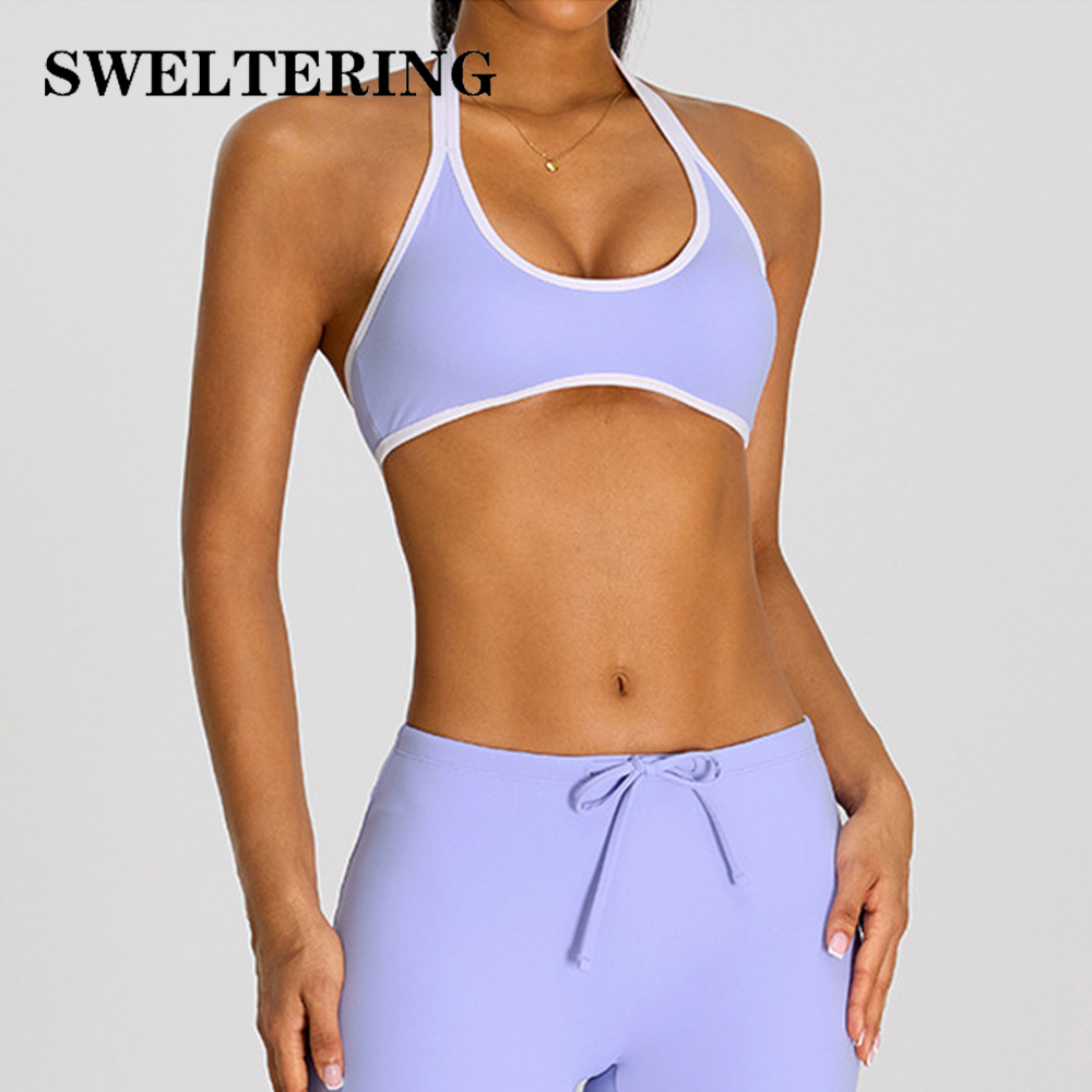 Pilates Yoga Wrap Top - Sutiã de Yoga Feminino Halter para