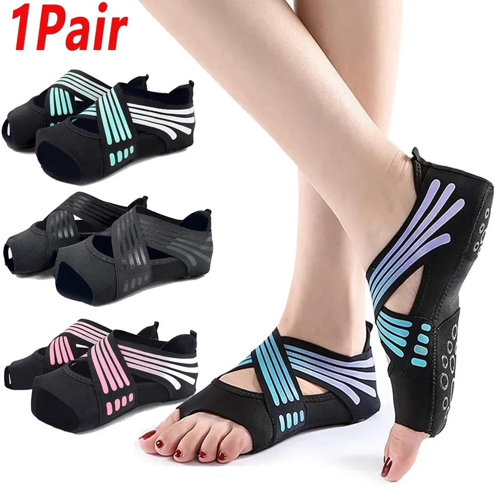 Pilates Yoga Ballet - 1 Par de Sapatos Profissionais Antiderrapantes