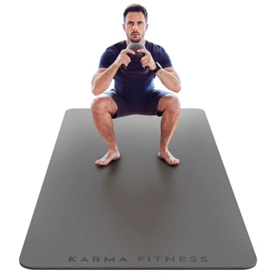 Pilates Yoga Hiit - Tapete de Exercício Grande Extra Grosso
