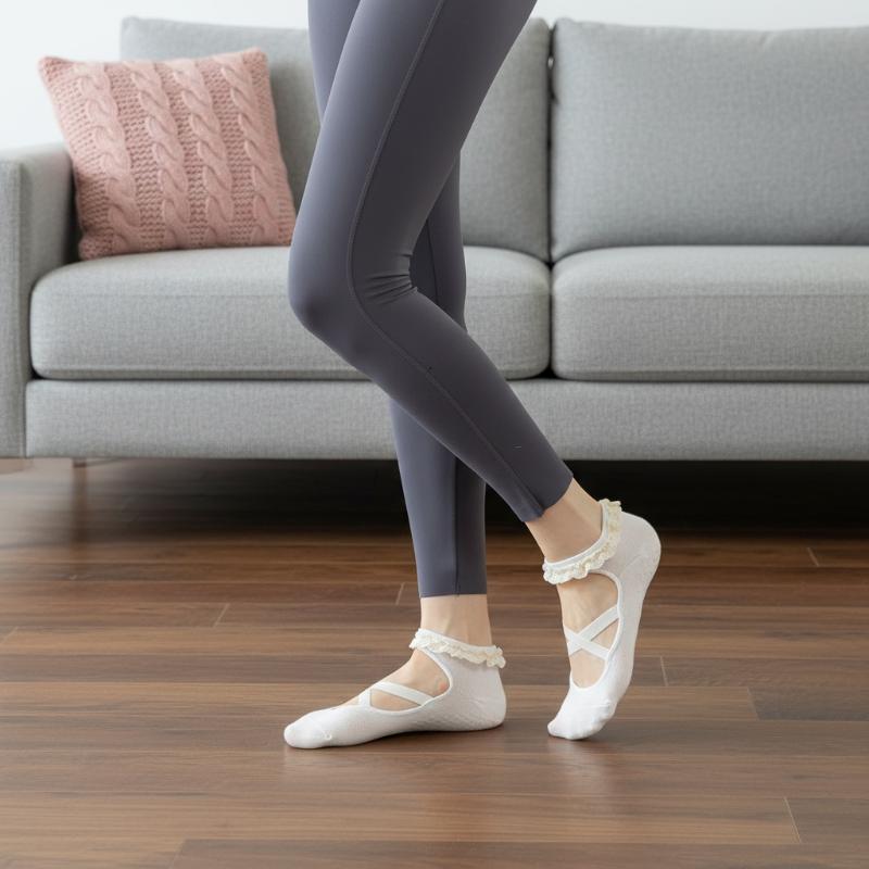 Pilates Yoga Ballet - 1 Par de Meias de Pilates