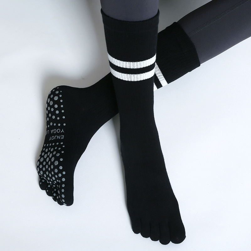 Pilates Yoga Ballet - Meias de algodão Five Fingers para