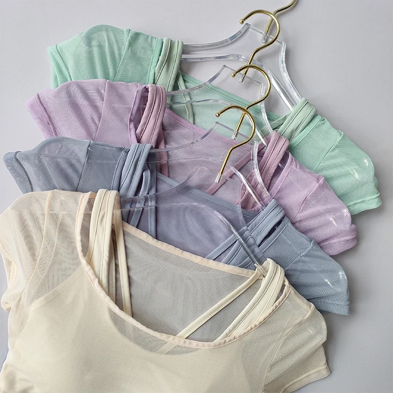 Conjunto de Treinamento de Pil - Pilates Yoga Wrap Top avaliação e preço
