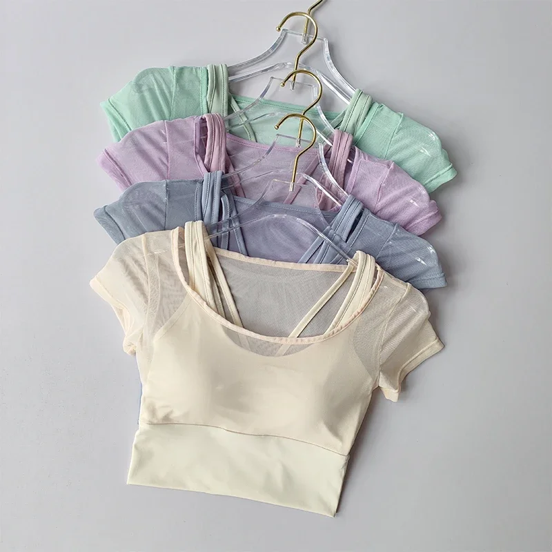 Conjunto de Treinamento de Pil - Pilates Yoga Wrap Top avaliação e preço