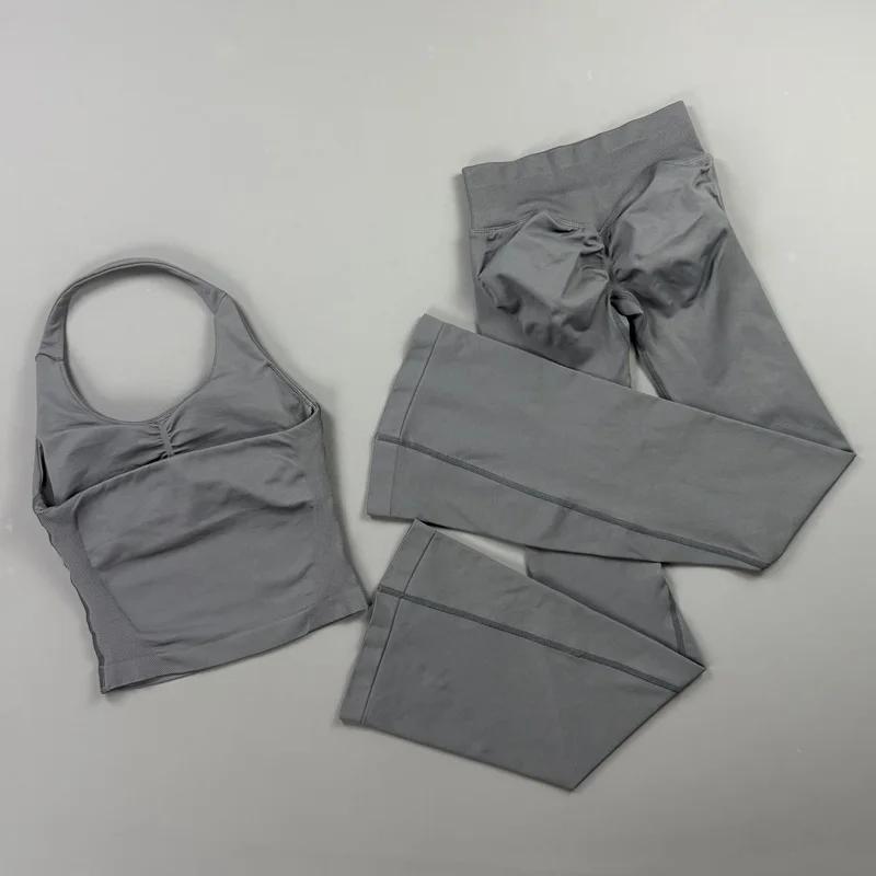 Conjunto de Leggings Flare Sem - Pilates Yoga Legging avaliação e preço